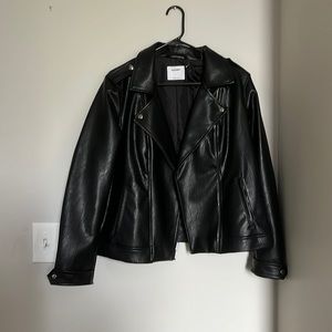 Old Navy Black Leather Jacket
